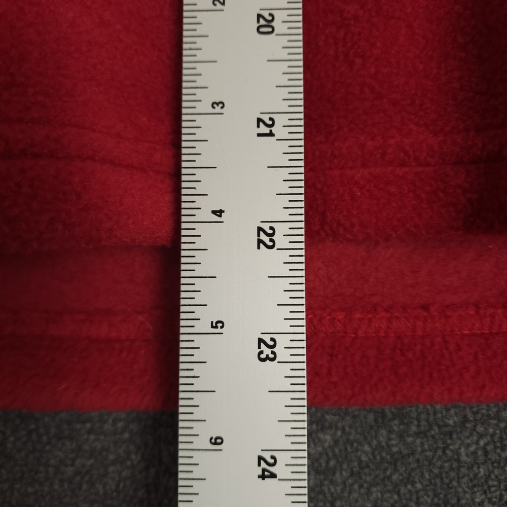 Croft & Barrow Red Fleece‎ Long Sleeve Snowman Christmas V-Neck Top Womens M - Picture 4 of 9
